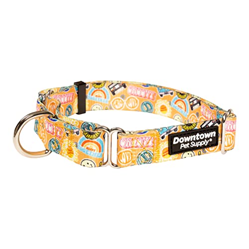 Downtown Pet Supply,Martingale Halsband für Hunde,Hundetrainingshalsband,Großes, breites & dickes Hundehalsband,Ausbruchsicher, wetterfest, langlebig und bequem,Good Vibes,Großes Hundehalsband von Downtown Pet Supply