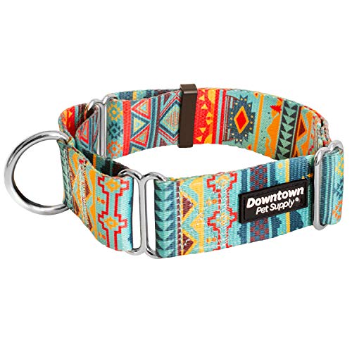 Downtown Pet Supply,Martingale Halsband für Hunde,Hundetrainingshalsband,Großes, breites & dickes Hundehalsband,Ausbruchsicher, wetterfest, langlebig und bequem,Tribal,Kleines Hundehalsband von Downtown Pet Supply