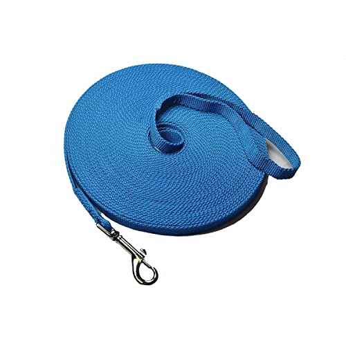 Downtown Pet Supply - Lange Hundeleine – Hundetrainingsleine – Schlepp- und Gehorsamkeitstraining – Nylon – 45,7 m – blaue Hundeleine von Downtown Pet Supply