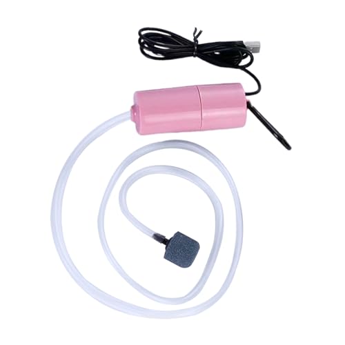 Dpofirs Aquarium-Luftpumpe, Aquarium-Bubbler-Belüfter, Aquarium-Luftpumpe, Fisch-Luftsprudler, Hydrokultur-Sauerstoffbelüfter für Heimaquarien, Angeln Im Freien (PINK) von Dpofirs