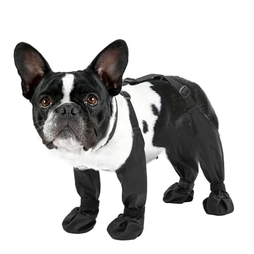 Neue Hundestiefel Strumpfhosen, Verstellbare Hundeschuhe mit Hilfsleinen, Schneestiefel für Hunde für Spaziergänge im Freien, Hundepfotenschutz (L) von Dpofirs