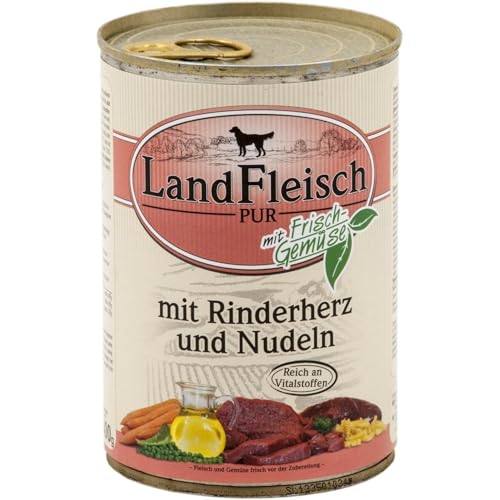 LandFleisch | Pur Rinderherz & Nudeln | 12 x 400 g von Dr. Alders