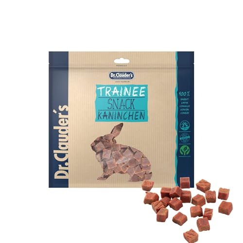 DR.CLAUDER'S - Trainee Snack | Leicht verdauliche Snacks aus 95% Fleisch mit Inulin für Hunde und Katzen. Schonend dampftrocknete Leckerlis im Frischebeutel | 500g Kaninchen DR.CLAUDER'S - Trainee Snack | Leicht verdauliche Snacks aus 95% Fleisch mit Inulin für Hunde und Katzen. Schonend dampftrocknete Leckerlis im Frischebeutel | 500g Kaninchen von Dr.Clauder´s