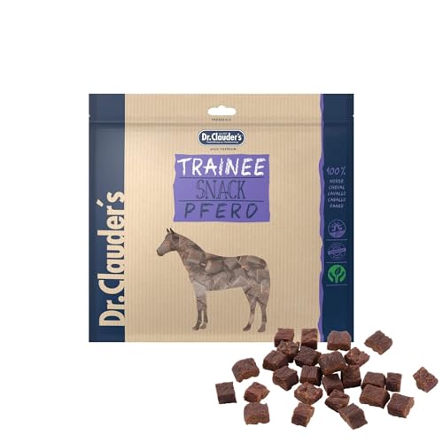 DR.CLAUDER'S - Trainee Snack | Leicht verdauliche Snacks aus 95% Fleisch mit Inulin für Hunde und Katzen. Schonend dampftrocknete Leckerlis im Frischebeutel | 500g Pferd DR.CLAUDER'S - Trainee Snack | Leicht verdauliche Snacks aus 95% Fleisch mit Inulin für Hunde und Katzen. Schonend dampftrocknete Leckerlis im Frischebeutel | 500g Pferd von Dr.Clauder´s