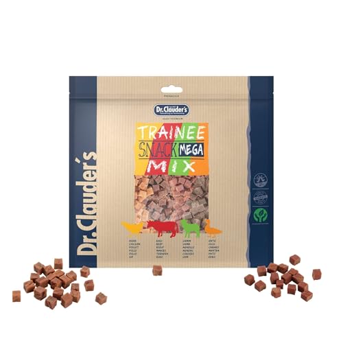 DR.CLAUDER'S - Trainee Snack Mega Mix | Leicht verdauliche Snacks aus 95% Fleisch mit Inulin für Hunde und Katzen. Nährstoffreiche Leckerlis im Frischebeutel | 500g DR.CLAUDER'S - Trainee Snack Mega Mix | Leicht verdauliche Snacks aus 95% Fleisch mit Inulin für Hunde und Katzen. Nährstoffreiche Leckerlis im Frischebeutel | 500g von Dr.Clauder´s