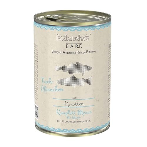 Dr. Clauder's Barf Komplett Menue Fisch-Pfännchen | 6 x 400 g von Dr. Clauder's