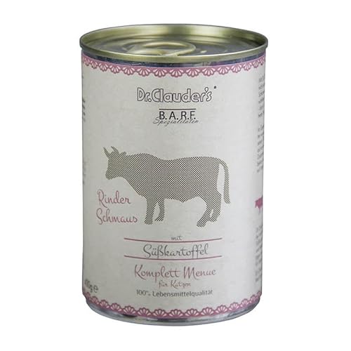 Dr. Clauder's Barf Komplett Menue Rinderschmaus | 6 x 400 g von Dr. Clauder's