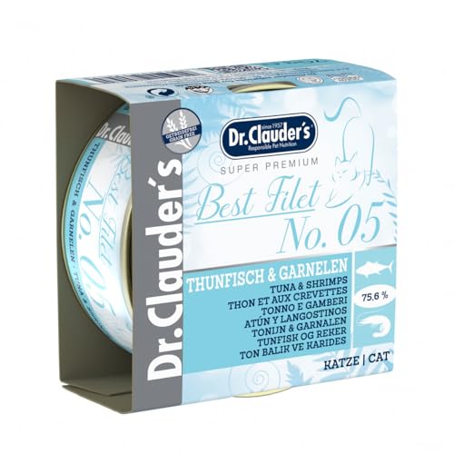 Dr. Clauder's Best Filet Adult No. 05 Thunfisch & Garnelen | 24 x 70 g von Dr. Clauder's