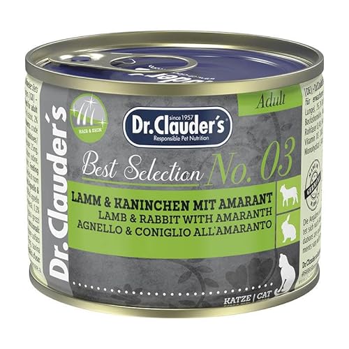 Dr. Clauder's Best Selection Adult No. 3 Lamm & Kaninchen mit Amaranth | 6 x 200 g von Dr. Clauder's