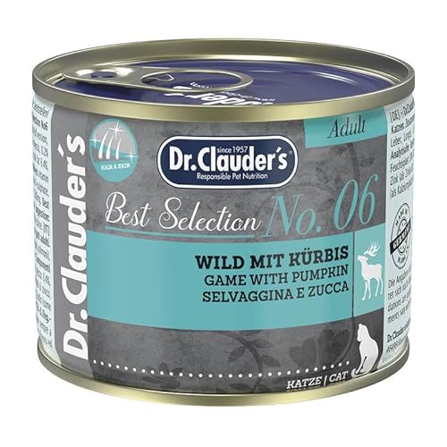 Dr. Clauder's Best Selection Adult No. 6 Wild mit Kürbis | 6 x 200 g von Dr. Clauder's