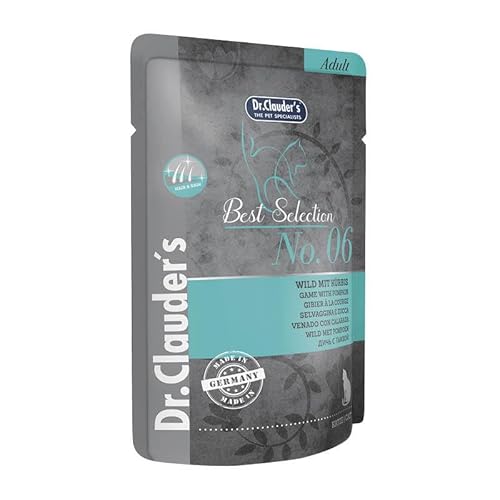 Dr. Clauder's Best Selection Adult No. 6 Wild mit Kürbis Pouch | 16 x 85 g von Dr. Clauder's