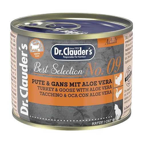 Dr. Clauder's Best Selection Adult No. 9 Pute & Gans mit Aloe Vera | 6 x 200 g von Dr. Clauder's