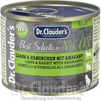 Dr. Clauder's Best Selection No3 Lamm & Kaninchen mit Amaranth 12x200 g von Dr. Clauder's