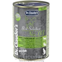 Dr. Clauder's Best Selection No3 Lamm & Kaninchen mit Amaranth 12x400 g von Dr. Clauder's