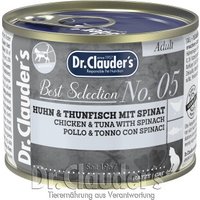 Dr. Clauder's Best Selection No5 Huhn & Thunfisch mit Spinat 12x200 g von Dr. Clauder's