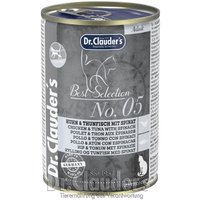 Dr. Clauder's Best Selection No5 Huhn & Thunfisch mit Spinat 12x400 g von Dr. Clauder's