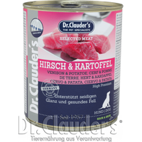 Dr. Clauder's Selected Meat Hirsch & Kartoffel -12x 800g von Dr. Clauder's