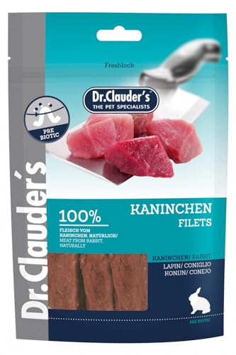 Dr. Clauders Dog Snack Premium Kaninchen Filetstreifen 80g (Menge: 10 je Bestelleinheit) von Dr. Clauder's