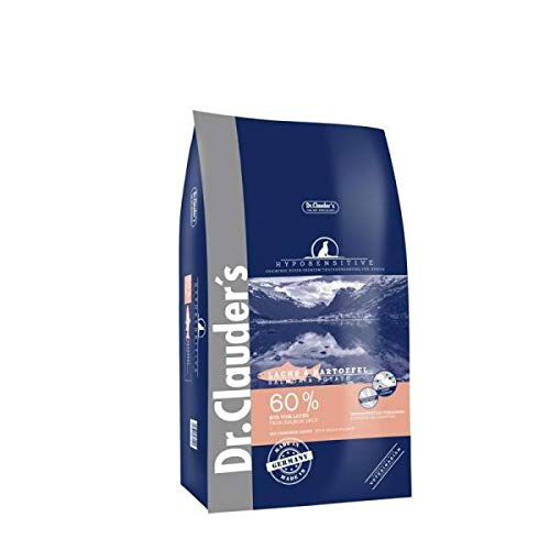 DR.CLAUDER'S - Hyposensitive | Trockenfutter mit Singleprotein für Sensible, ausgewachsene Hunde. Getreide- und glutenfreies Alleinfuttermittel im Beutel | 11,5kg Lachs&Kartoffel von Dr.Clauder´s