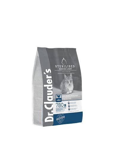 DR.CLAUDER'S - High Premium Sterilised/Senior/Light | Trockenfutter für sterilisierte, ältere oder übergewichtige Katzen. Weizenfreies Alleinfutter im Beutel | 1,5kg Geflügel&Fisch von Dr.Clauder´s