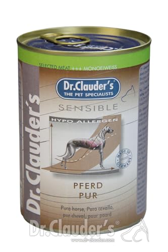 Dr. Clauders Dog Dose Selected Meat Sensible Pferd pur 400g (Menge: 6 je Bestelleinheit) von Dr. Clauder's