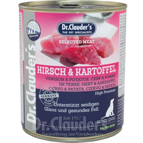 Dr. Clauders Selected Meat Hirsch & Kartoffel | 6X 800g Hundefutter von Dr. Clauders