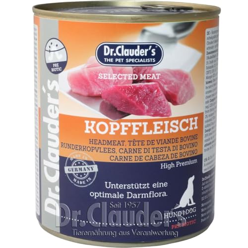 Dr. Clauders Selected Meat Kopffleisch | 6X 800g Hundefutter nass von Dr. Clauders