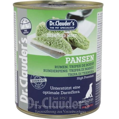 Dr. Clauders Selected Meat Pansen | 6X 800g Hundefutter nass von Dr. Clauder's