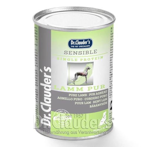 Dr. Clauders Selected Meat Sensible Lamm pur | 6X 400g Hundefutter von Dr. Clauder's