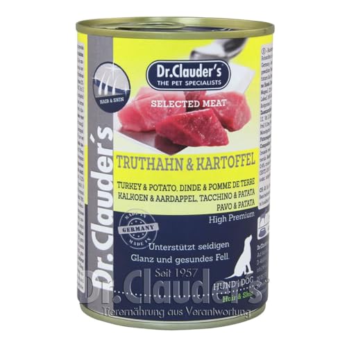 Dr. Clauders Selected Meat Truthahn & Kartoffel | 6X 400g Hundefutter von Dr. Clauder's