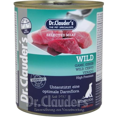 Dr. Clauders Selected Meat Wild | 6X 800g Hundefutter nass von Dr. Clauders