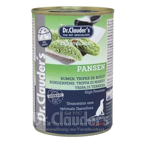 Dr. Clauders Selected Meat mit Pansen | 6X 400g Hundefutter von Dr. Clauders