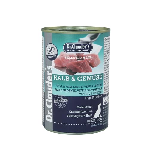 Dr.Clauders Selected Meat Kalb & Gemüse | 6X 400g von Dr. Clauders