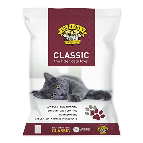 Dr. Elsey's Premium Clumping Cat Litter - Classic - 99.9% Dust-Free, Low Tracking, Hard Clumping, Superior Odor Control, Unscented & Natural Ingredients von Dr. Elsey's