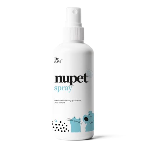 Dr. SAM nupet Spray 200 ml - Geraniol-basiertes Spray für Hunde und Katzen - Natürliche Barriere für Wohlbefinden und tägliche Sicherheit - Von Tierärzten entwickelt von Dr. SAM