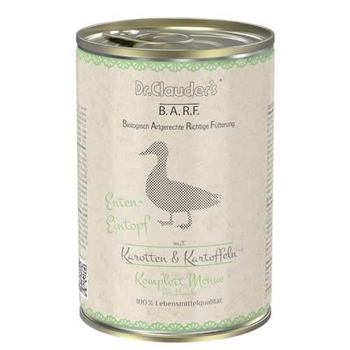 DC BARF Komplettes Menü-Enteneintopf, 400 g von Dr.Clauder´s