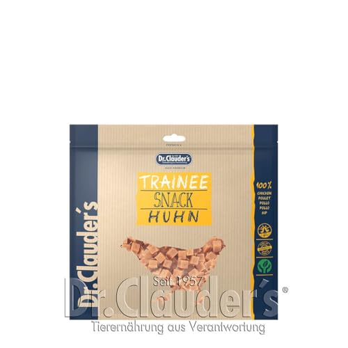 DR.CLAUDER'S - Trainee Snack | Leicht verdauliche Snacks aus 95% Fleisch mit Inulin für Hunde und Katzen. Nährstoffreiche Leckerlis im Frischebeutel | 500g Huhn von Dr.Clauder´s