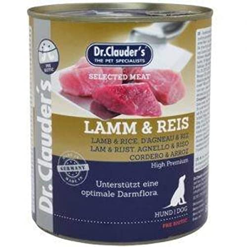 Dr.Clauder´s Selected meat Lamm & Reis 6 x 400g von Dr.Clauder´s