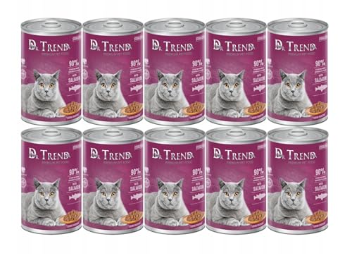 DR.TREND Katzen STERILISED 90% Fleisch Lachs 10x400g von Dr.Trend