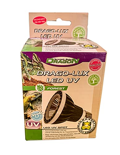 Dragon Drago LUX LED UV Terrarienbeleuchtung - Spot - LED UV Spot für Wüstenterrarium BZW. tropenterrarien (Tropenterrarien, 4W) von Dragon