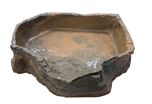 Dragon - Wasserschale - Futternapf - Eckfelsschalee XXLarge Lava Rock 3000ml 43x40x6cm von Dragon