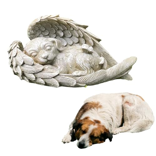 Hunde Engel Haustier Denkmal Grabstein Hund Personalisiert Gedenktafel FüR Grab Grabstein Katze FüR DraußEn Andenken Hund Pet Memorial Grabschmuck Engel Hundeengel Katze Gedenkstatue Erinnert von DragonX2