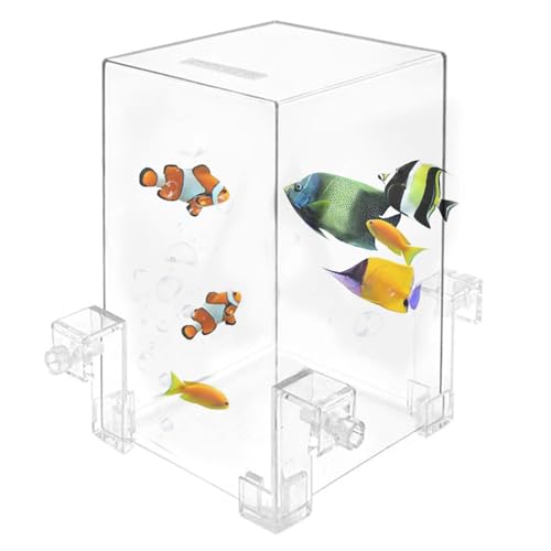 Dranng Über Wasser Aquarium | Umgedrehtes Aquarium Aus Acryl Vakuumaquarium, Vergrößerung des Fischaktivitätsbereichs, Automatische Wassernachfüllung, Heimdekor Fischaufzug von Dranng