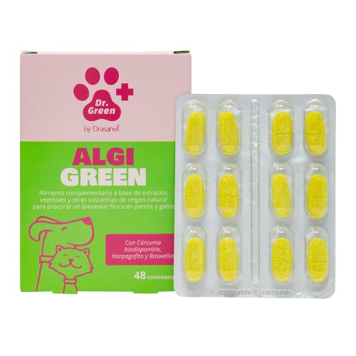 DR. Green ALGIGREEN by DRASANVI - fördert das Wohlbefinden bei Hunden und Katzen auf Pflanzenbasis, 48 Kapseln von Drasanvi