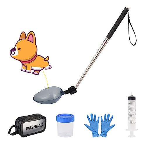 Dreamemo Urinsammler für Hunde und Katzen, Teleskop-Urinprobenfänger für UTI-Test-Kit, Hunde-Urinstab für Tierärztliche Versorgung. Hunde-Schwangerschaftstest-Set (Pro-Kit) von Dreamemo