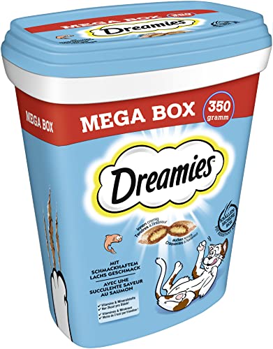 DREAMIES™ Mega Box mit Lachs Geschmack 1 x 350g von Dreamies