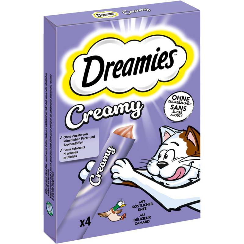 DREAMIES Creamy mit Ente Multipack 4x10g von Dreamies