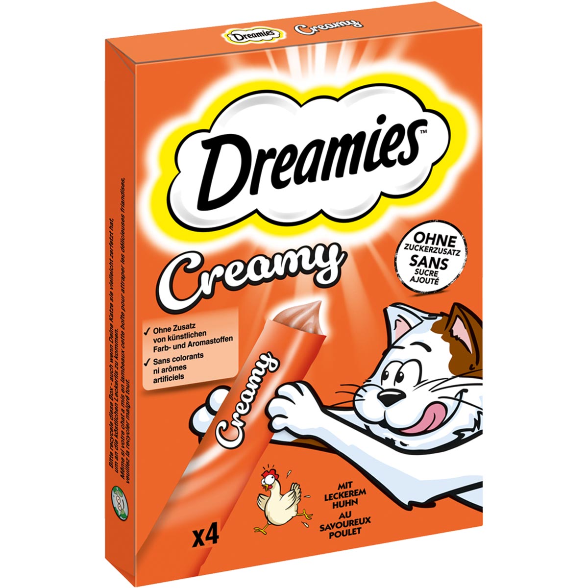 DREAMIES Creamy mit Huhn Multipack 4x10g von Dreamies