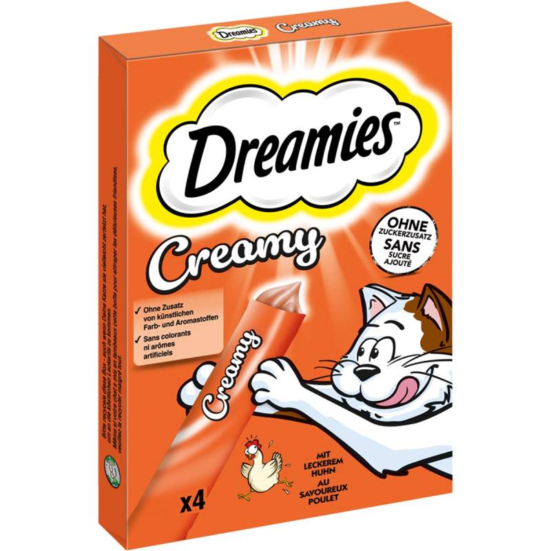 DREAMIES Creamy mit Huhn Multipack 4x10g von Dreamies