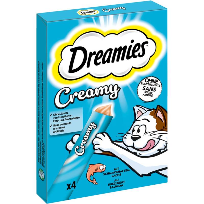 DREAMIES Creamy mit Lachs Multipack 44x10g von Dreamies